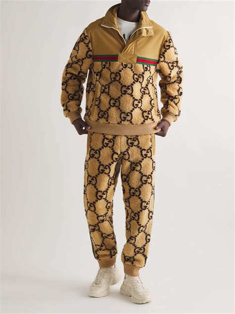 fake gucci fleece|gucci sweat suits for men.